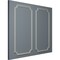 Ekena Millwork 24-in. W x 48-in. H Seville Panel Moulding Kit Double Panel PMLKSE24X48B - alternate 10